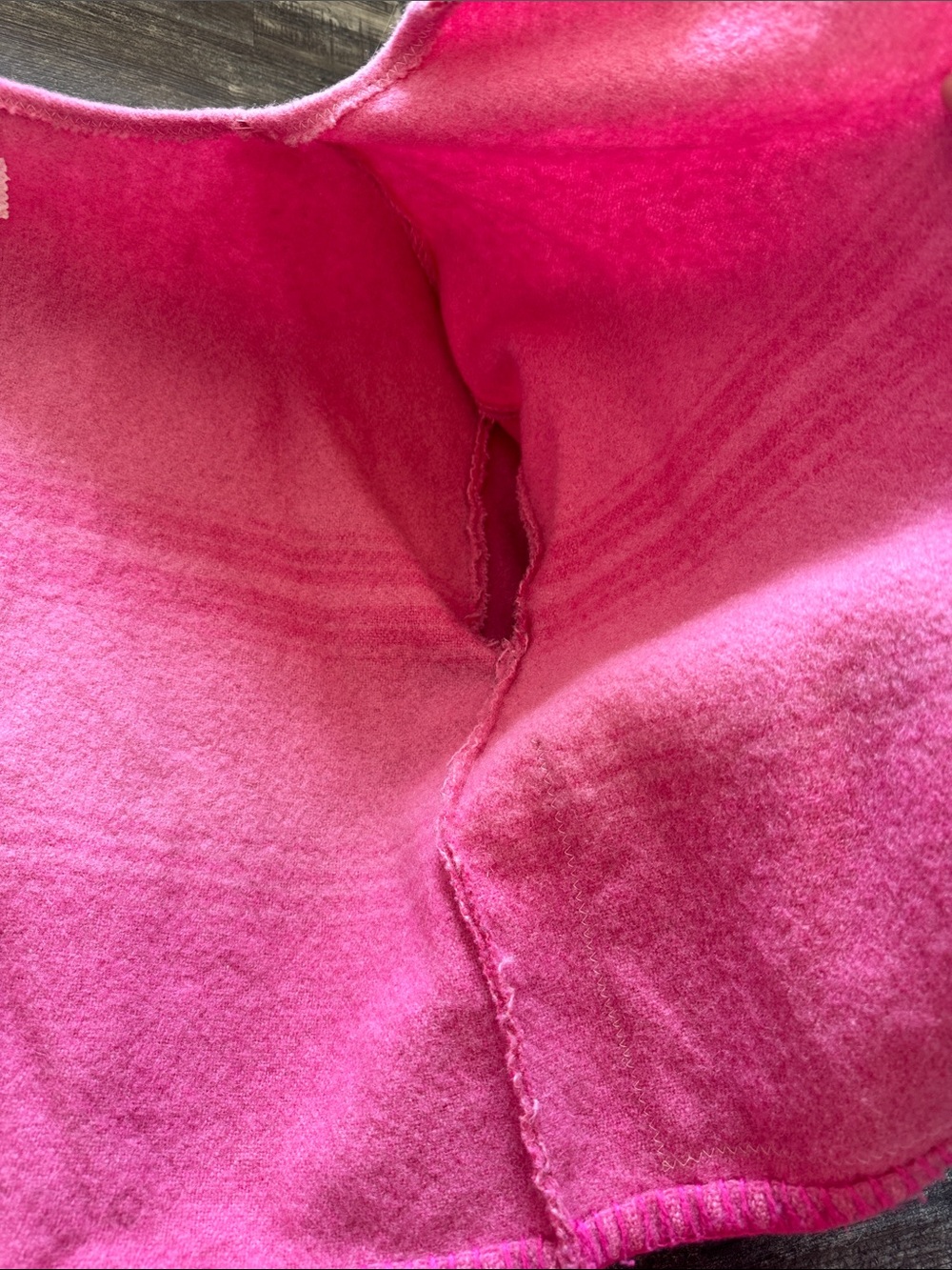 Pink Open Front Wool Jacket - Picture 8 of 12